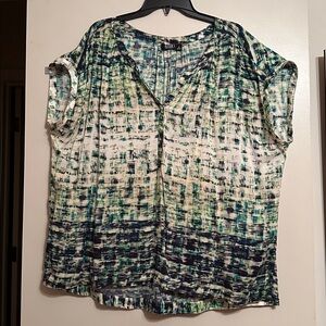 a.n.a Multicolor Abstract Blouse